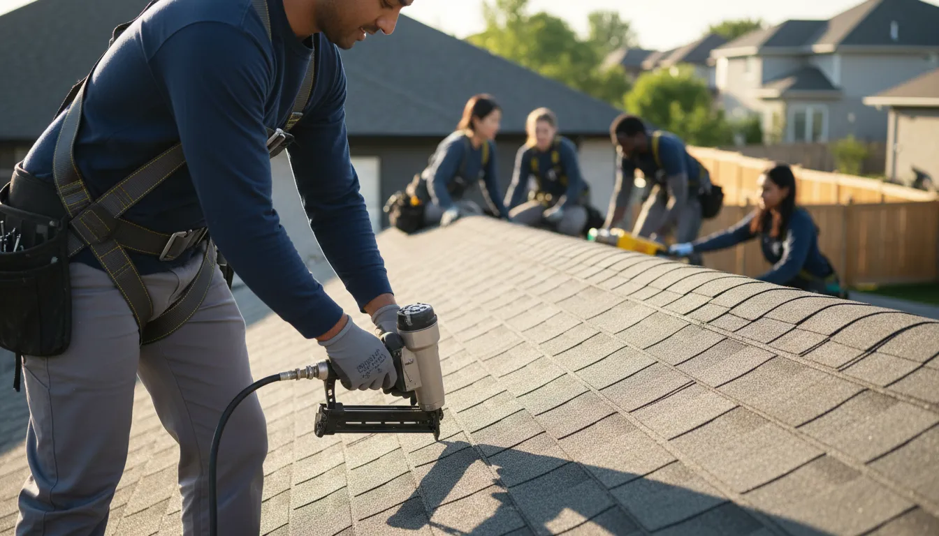 A roof crew that actually shows up